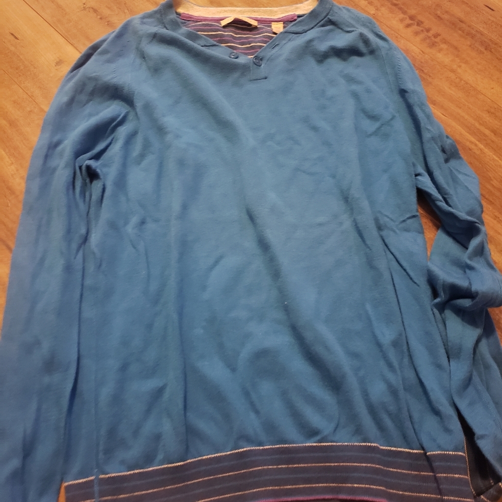 Ted baker blue sweater size medium. Slim fit